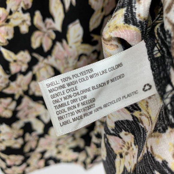 Xhilaration Dress Black Floral Print Off The Shoulder Mini - Picture 6 of 8